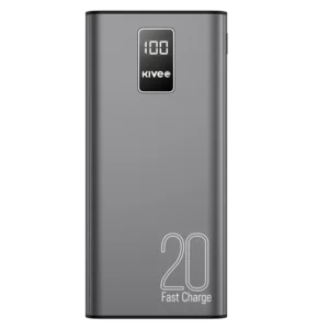 KIVEE PT23 20000mAh Power Bank with Digital Display Black 3