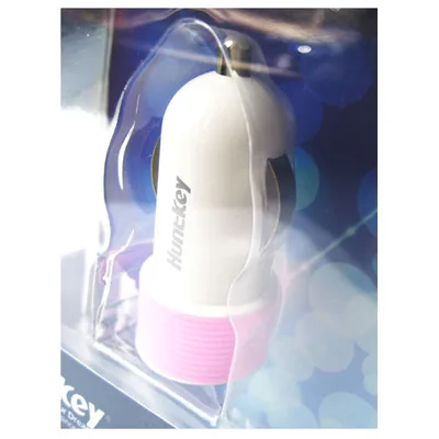 Huntkey Compact Car Charger Pink 8