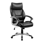 PU Leather Office Chair Executive Padded Black 18