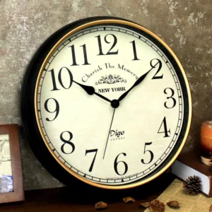 Wall Clock Large 41cm Silent Home Wall Decor Retro Clock for Living Room Kitchen Home Office 13