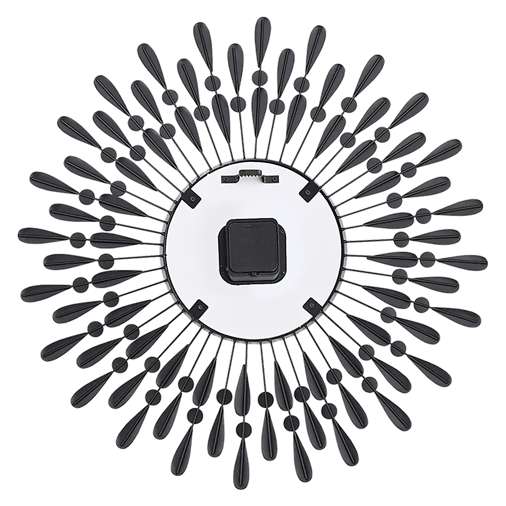 Large Modern 3D Crystal Wall Clock Luxury Art Metal Round Home Decor - Image 5