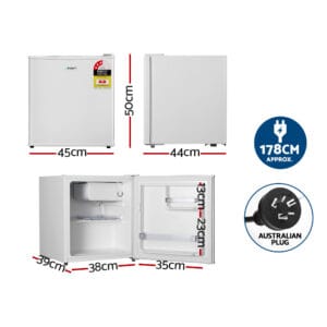 Devanti 48L Bar Fridge White Appliances EZ SHOP 17