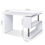 Artiss Computer Desk L-Shape Bookshelf White Office Furniture EZ SHOP 17