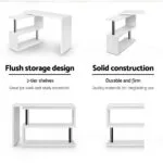 Artiss Computer Desk L-Shape Bookshelf White 20 Artiss Computer Desk L-Shape Bookshelf White - Image 5