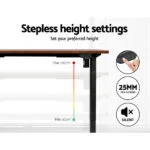Artiss Standing Desk Motorised Rustic Brown 120CM 19 Artiss Standing Desk Motorised Rustic Brown 120CM - Image 4