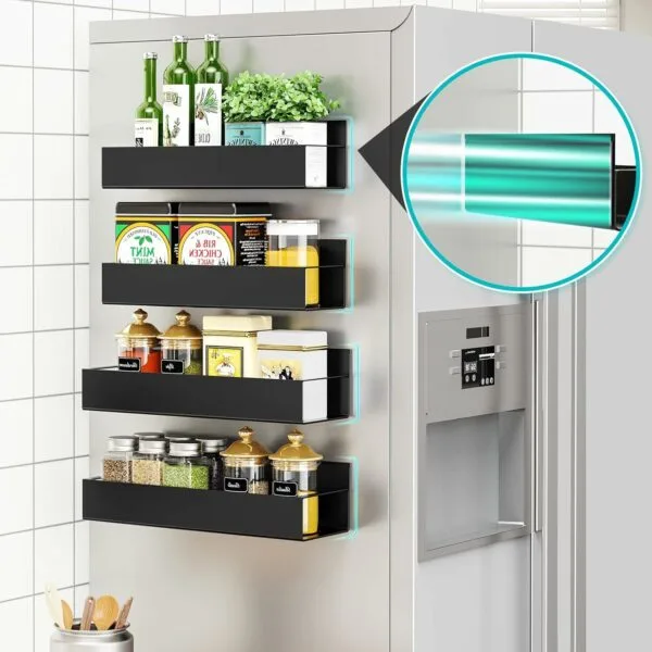 4 pack Magnetic Fridge Spice Rack - Image 8