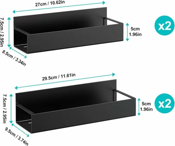 4 pack Magnetic Fridge Spice Rack - Image 9