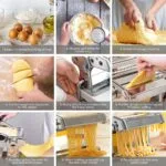 Pasta Maker Manual Steel Machine with 8 Adjustable Thickness Settings 21 Pasta Maker Manual Steel Machine with 8 Adjustable Thickness Settings Kitchen EZ SHOP 21