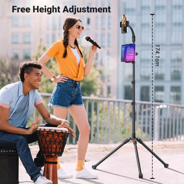 UGREEN 15647 2-in-1 Tablet (Max 12.9 inch) + Phone (Max 7.2 inch) Tripod Stand Photography EZ SHOP 12