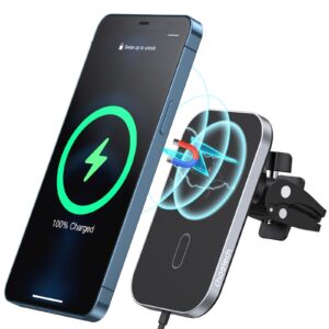 CHOETECH T200F-201 15W MagLeap Magnetic Wireless Car Charger Holder with 1M Cable Auto EZ SHOP