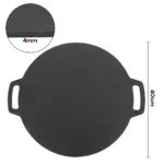 40cm Seasoned Cast Iron Induction Crepes Pan Baking Pancake Tool Pizza Bakeware 29 40cm Seasoned Cast Iron Induction Crepes Pan Baking Pancake Tool Pizza Bakeware - Image 6