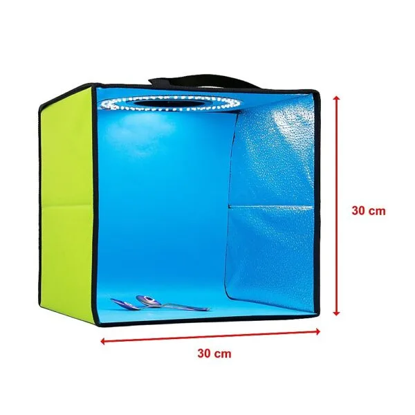 12'' LED Light Room Photo Studio Photography Lighting Tent Kit Backdrop Cube Box - Image 8