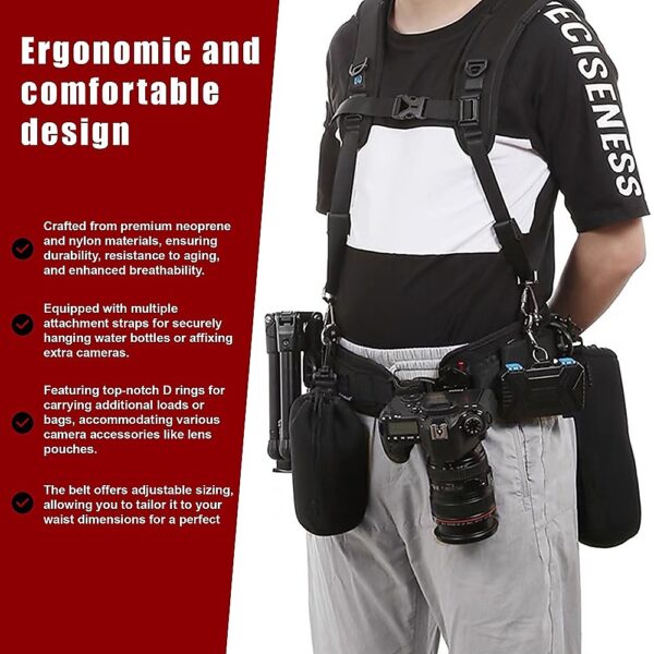 Electronics Accessories Bundle Waistband Shoulders Strap Kit SLR/DSLR Cameras Photography EZ SHOP 20