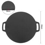 34cm Seasoned Cast Iron Induction Crepes Pan Baking Pancake Tool Pizza Bakeware Pizza EZ SHOP 29