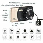 1080P Car Dash Camera Dual Front and Rear Video DVR Recorder Night Vision Kit Dash Cam EZ SHOP 34