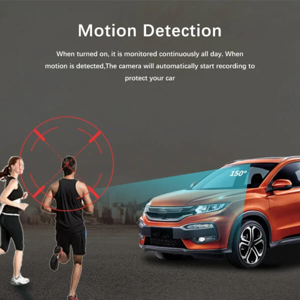HD 1080P Car Dash Cam Front and Inside Dual Camera Comes With 32GB Card - Image 5