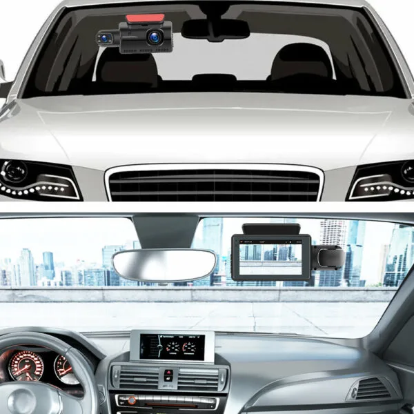 HD 1080P Car Dash Cam Front and Inside Dual Camera Comes With 32GB Card - Image 7