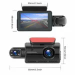 HD 1080P Car Dash Cam Front and Inside Dual Camera Comes With 32GB Card - Image 8