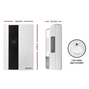 Devanti Dehumidifier 2L Air Purifier White Appliances EZ SHOP 14