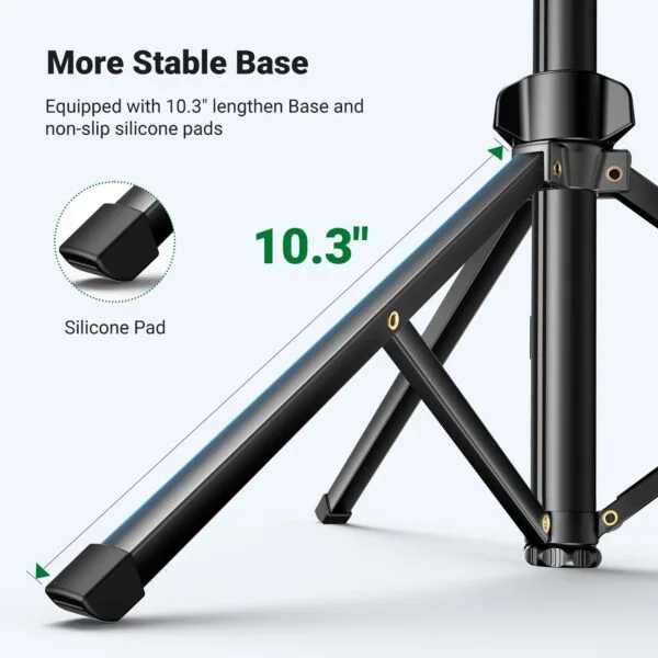 UGREEN 15609 Cell Phone Selfie Stick Tripod 1.7m with Bluetooth Remote - Image 4