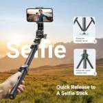 UGREEN 15609 Cell Phone Selfie Stick Tripod 1.7m with Bluetooth Remote 30 UGREEN 15609 Cell Phone Selfie Stick Tripod 1.7m with Bluetooth Remote - Image 5