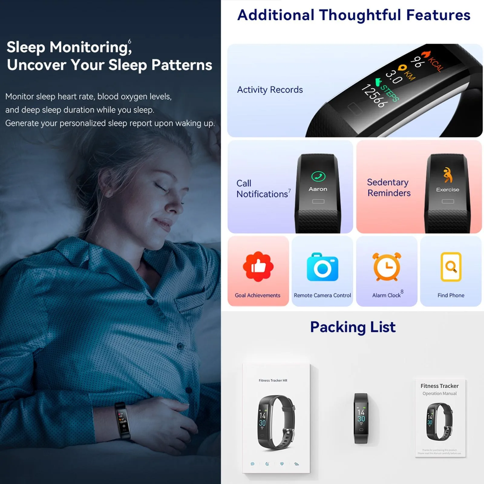 Waterproof Fitness Tracker Watch With Heart Rate Monitor - Image 10