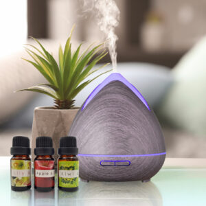 Essential Oils Ultrasonic Aromatherapy Diffuser Air Humidifier Purify 400ML – Violet Humidifier EZ SHOP 14